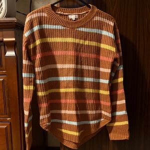 SO Striped Knit Sweater